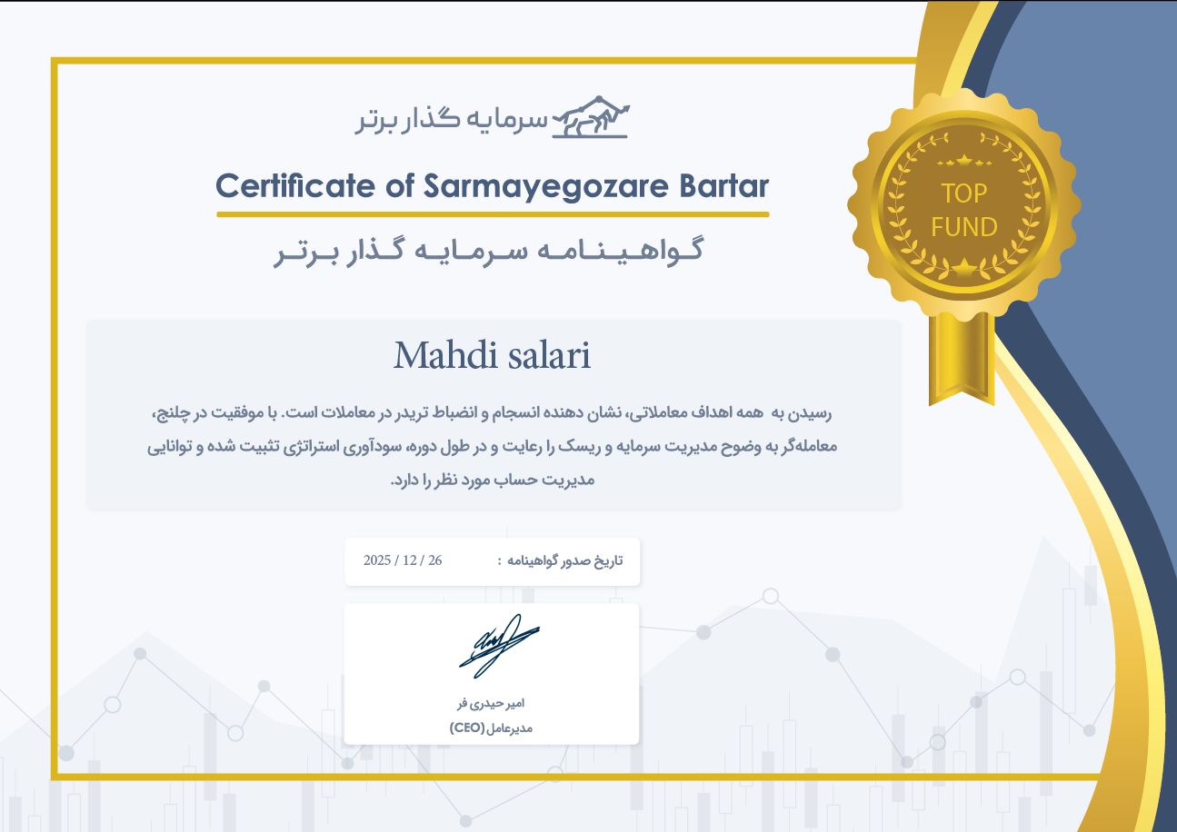 سرتیفیکیت پاس کردن پراپ